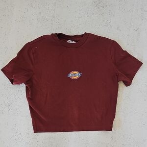 Dickies Burgundy Cropped Tee